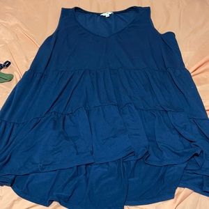 Short flowy blue dress